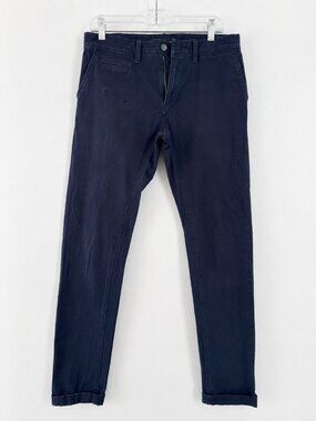 Express Men’s 29x32 Navy Super Skinny Stretch Chino Pants